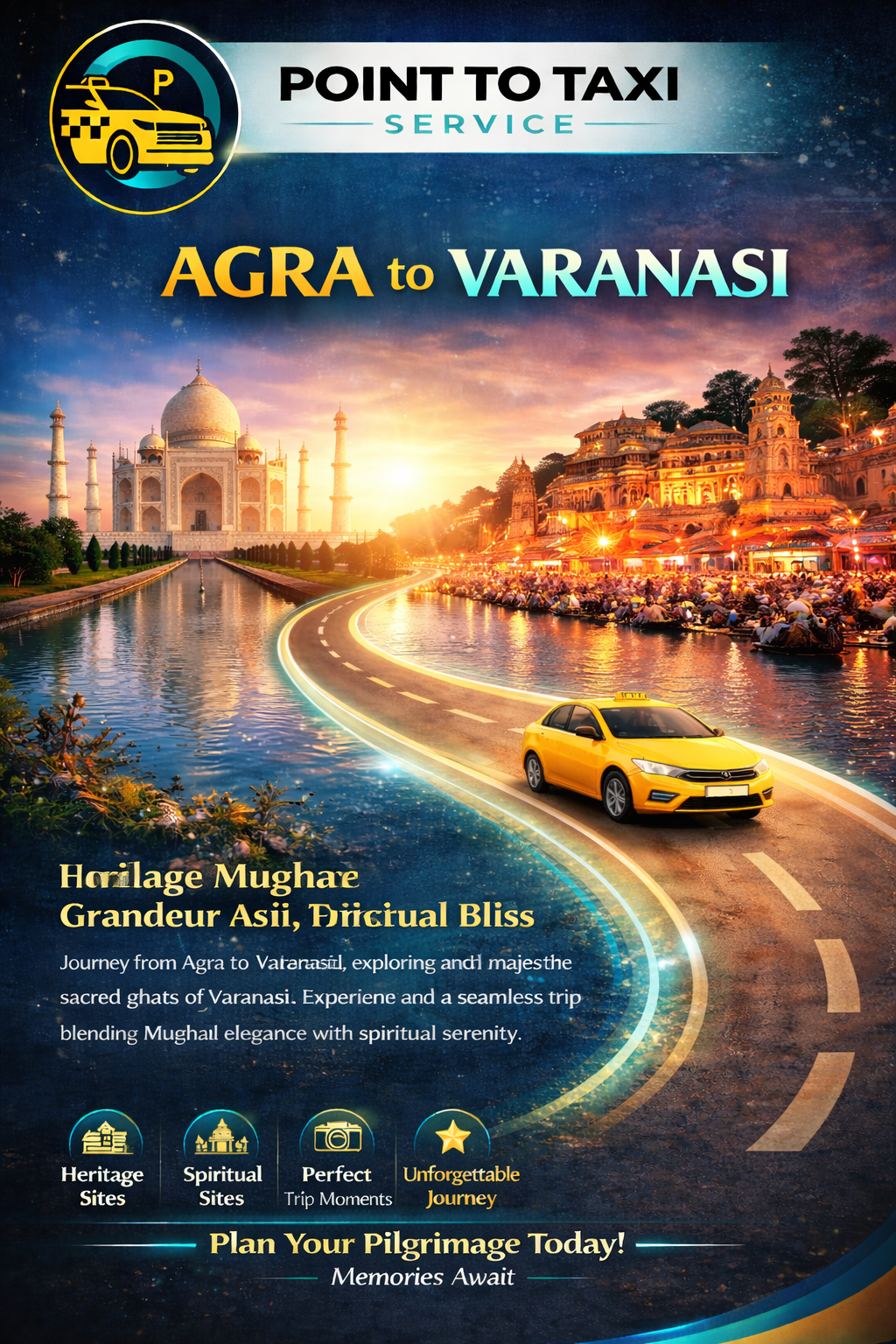 Agra to Varanasi Taxi Service